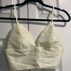 SHEIN Cream Crop Top